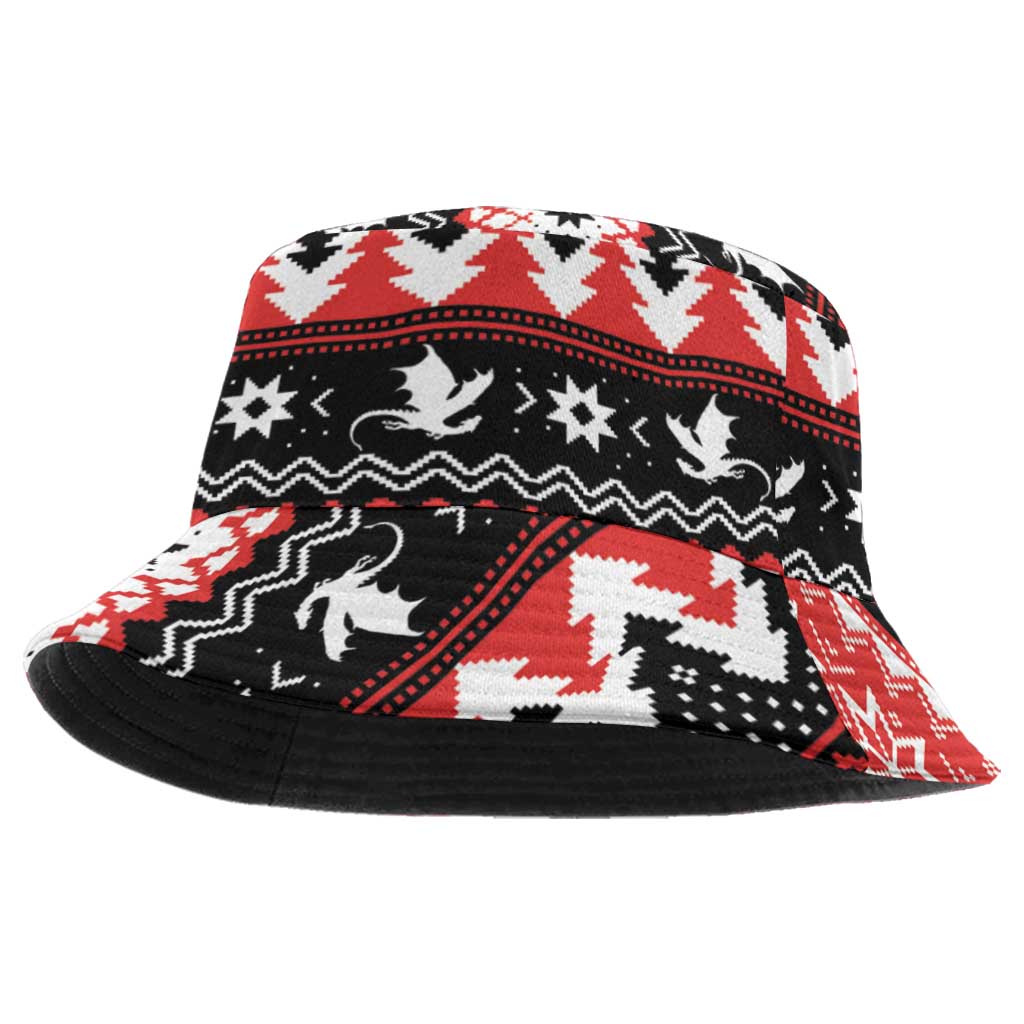 Illawarra Dragons Fire Bucket Hat Christmas Rugby League Spirit - Aussie Hoodie