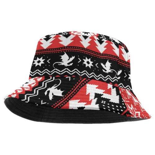 Illawarra Dragons Fire Bucket Hat Christmas Rugby League Spirit - Aussie Hoodie