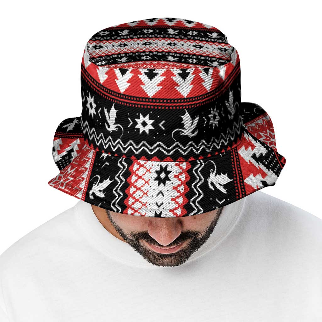 Illawarra Dragons Fire Bucket Hat Christmas Rugby League Spirit - Aussie Hoodie