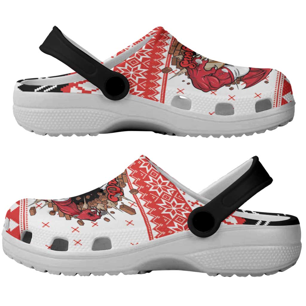 Illawarra Dragons Fire Clogs Shoes Christmas Rugby League Spirit - Aussie Hoodie