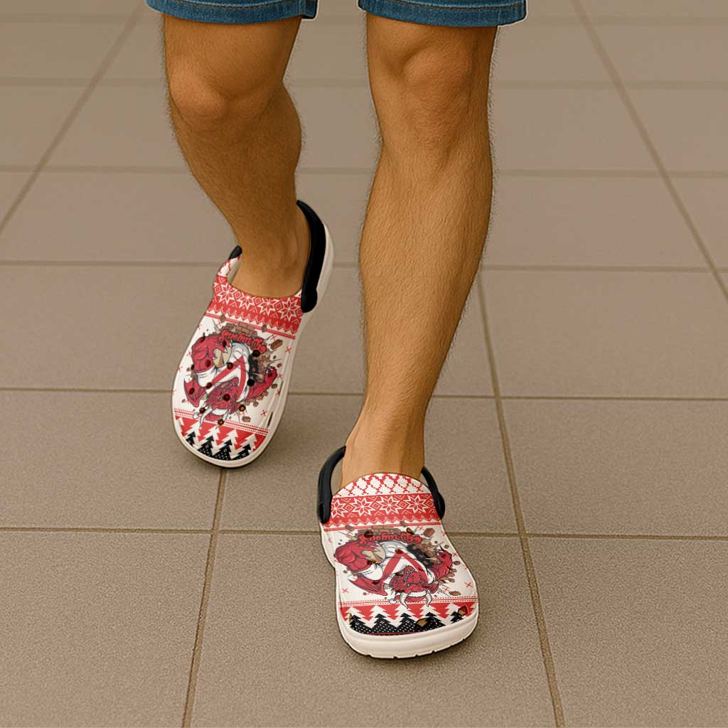 Illawarra Dragons Fire Clogs Shoes Christmas Rugby League Spirit - Aussie Hoodie