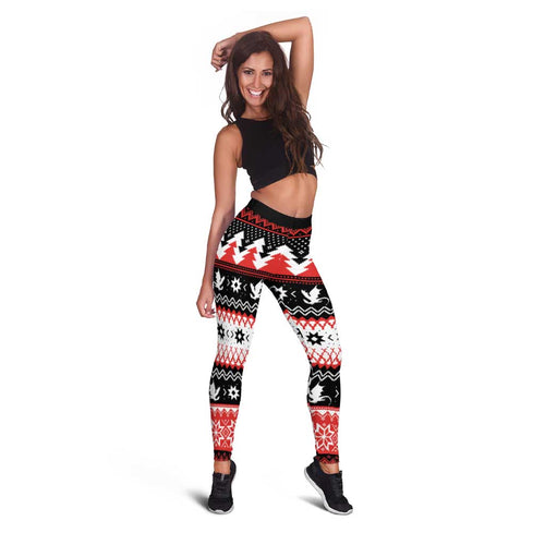 Illawarra Dragons Fire Leggings Christmas Rugby League Spirit - Aussie Hoodie