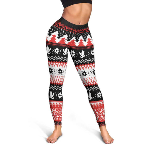 Illawarra Dragons Fire Leggings Christmas Rugby League Spirit - Aussie Hoodie