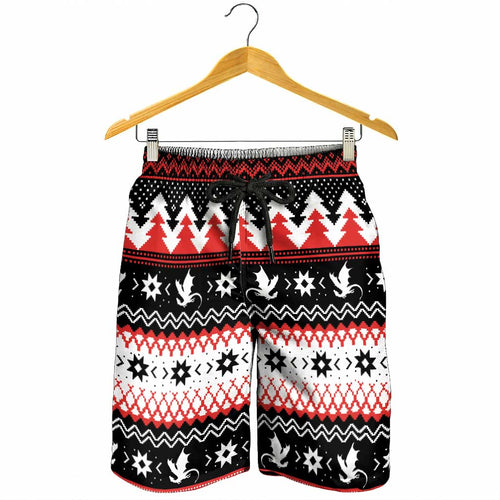 Illawarra Dragons Fire Shorts for Men Christmas Rugby League Spirit - Aussie Hoodie