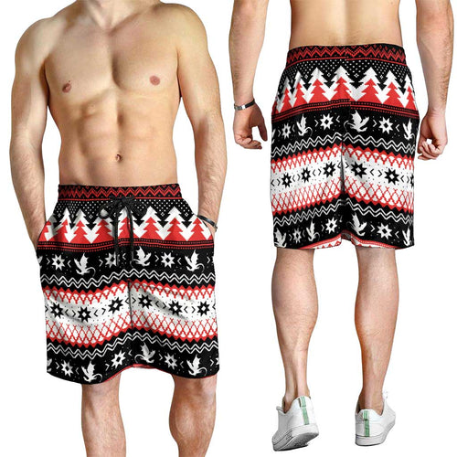 Illawarra Dragons Fire Shorts for Men Christmas Rugby League Spirit - Aussie Hoodie