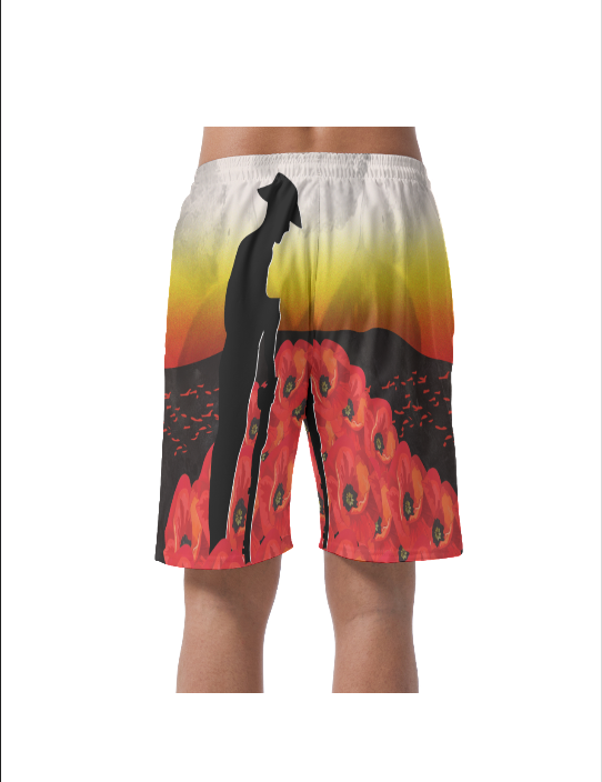 Anzac Lest We Forget Men's Shorts - All Gave Some, Some Gave All -