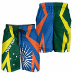 India vs Australia Personalised Shorts for Men Blue vs Gold Cricket Heritage - Aussie Hoodie