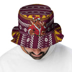 Jingle Broncos Jump Bucket Hat Christmas Rugby League Spirit - Aussie Hoodie