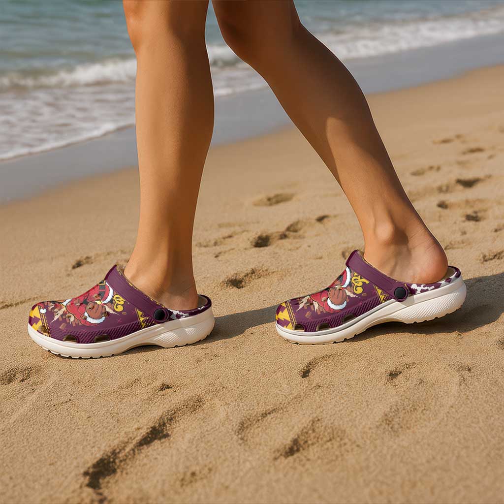 Jingle Broncos Jump Clogs Shoes Christmas Rugby League Spirit - Aussie Hoodie