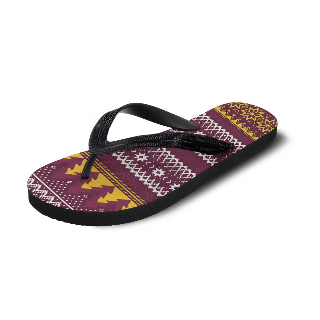 Jingle Broncos Jump Flip Flops Christmas Rugby League Spirit - Aussie Hoodie