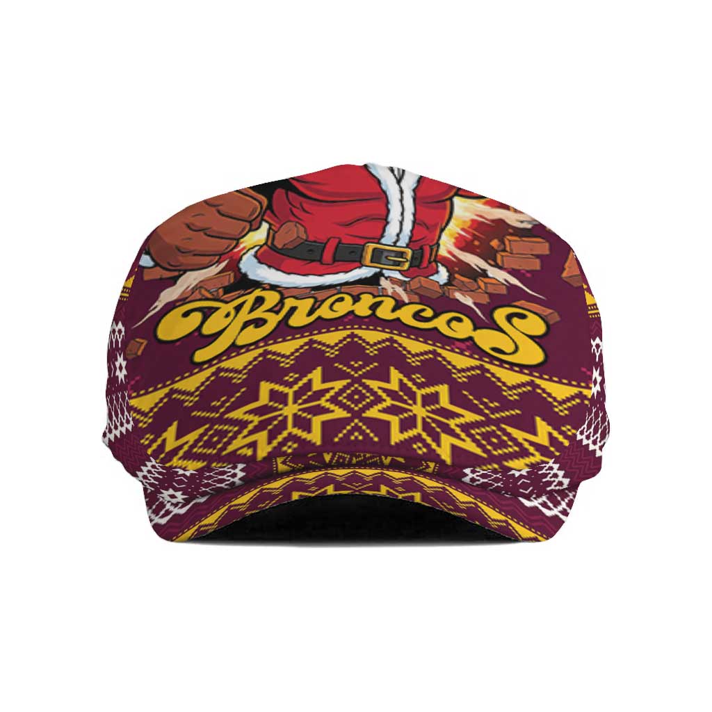 Jingle Broncos Jump Jeff Hat Christmas Rugby League Spirit - Aussie Hoodie