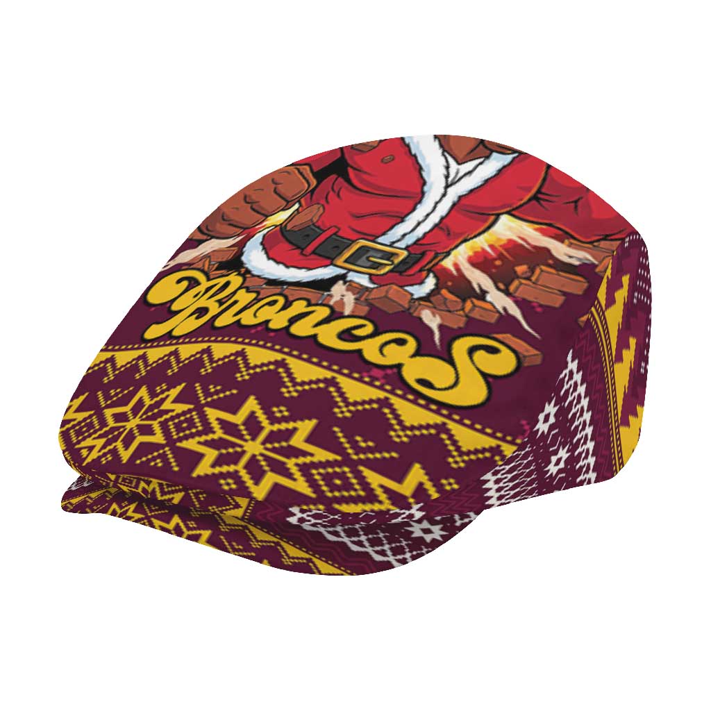 Jingle Broncos Jump Jeff Hat Christmas Rugby League Spirit - Aussie Hoodie
