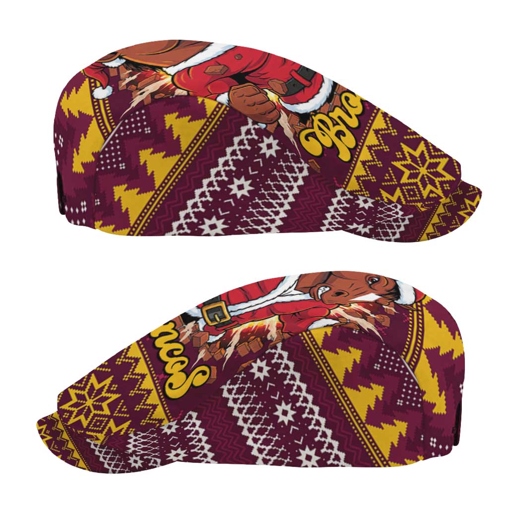 Jingle Broncos Jump Jeff Hat Christmas Rugby League Spirit - Aussie Hoodie
