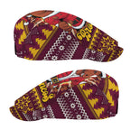 Jingle Broncos Jump Jeff Hat Christmas Rugby League Spirit - Aussie Hoodie