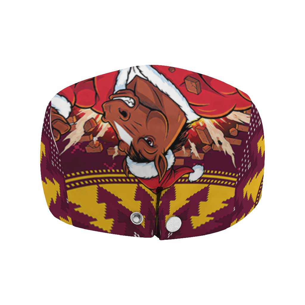 Jingle Broncos Jump Jeff Hat Christmas Rugby League Spirit - Aussie Hoodie