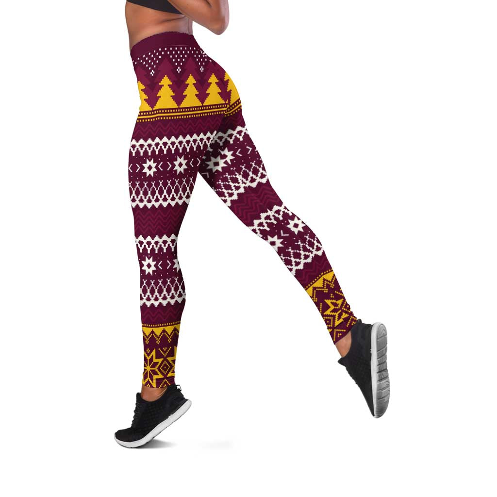 Jingle Broncos Jump Leggings Christmas Rugby League Spirit - Aussie Hoodie