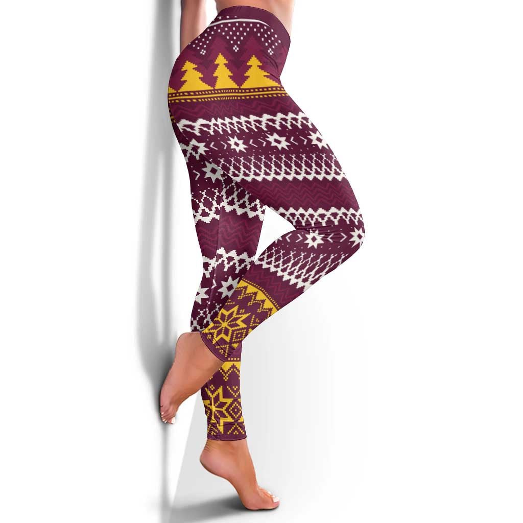 Jingle Broncos Jump Leggings Christmas Rugby League Spirit - Aussie Hoodie
