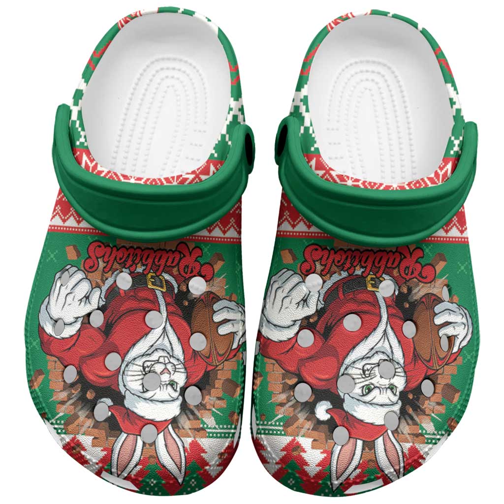 Jingle Rabbitohs Jump Clogs Shoes Christmas Rugby League Spirit - Aussie Hoodie
