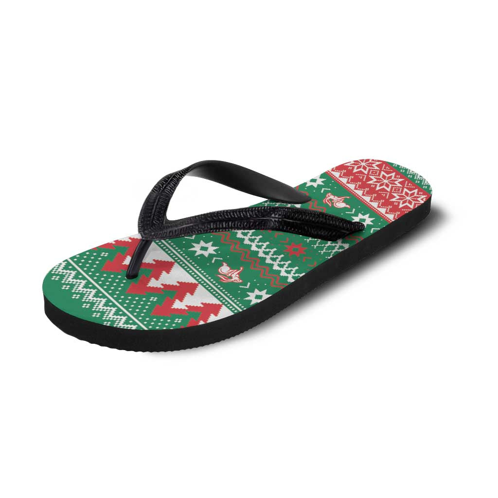Jingle Rabbitohs Jump Flip Flops Christmas Rugby League Spirit - Aussie Hoodie