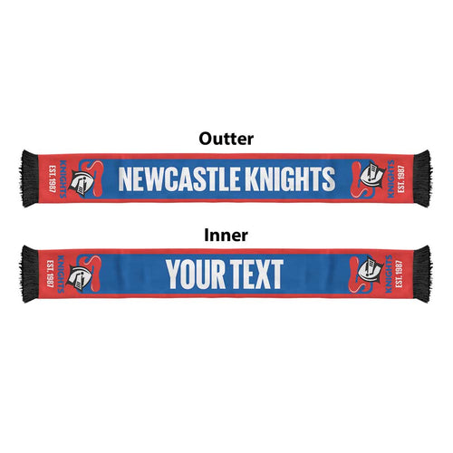 Knights Rugby Personalised Ruffneck Scarf 2026 Go Champions