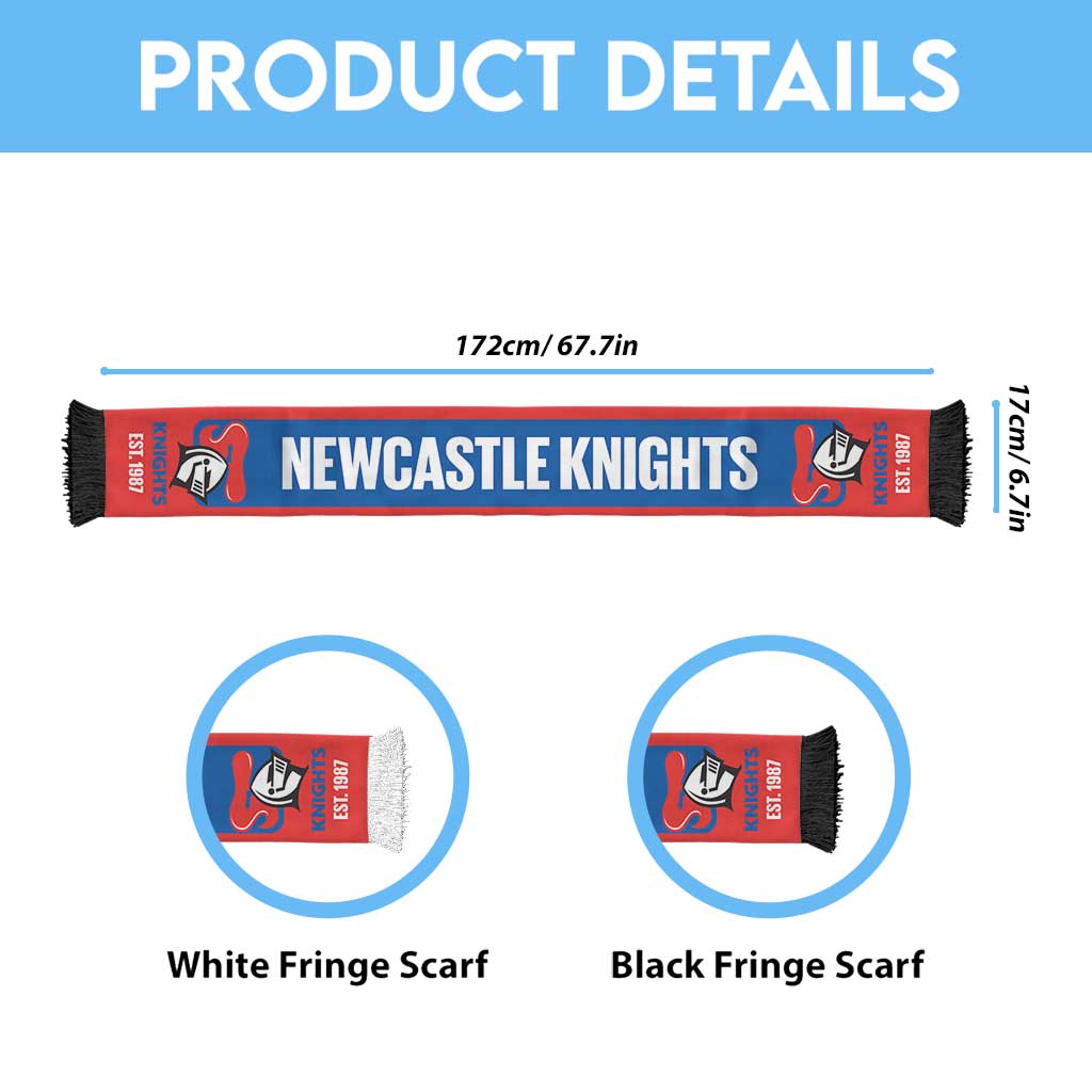 Knights Rugby Personalised Ruffneck Scarf 2026 Go Champions