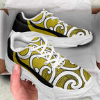 Lime Green Maori Koru New Zealand Chunky Sneakers