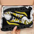 Lime Green Maori Koru New Zealand Clunky Sneakers