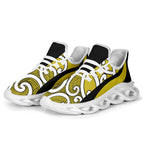 Lime Green Maori Koru New Zealand Clunky Sneakers