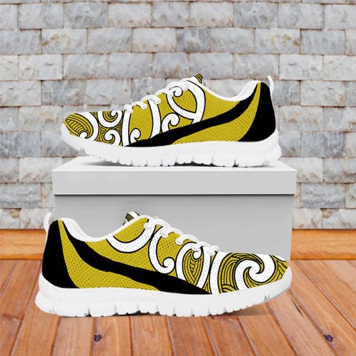 Lime Green Maori Koru New Zealand Sneakers