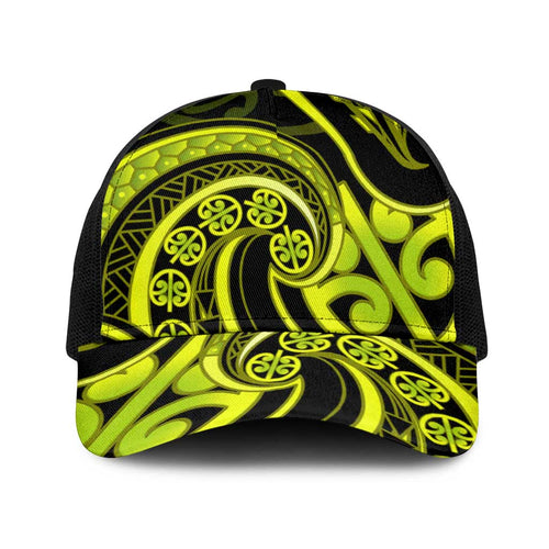 Lime Green New Zealand Mangopare Baseball Net Cap Aotearoa Maori Koru Style - Aussie Hoodie
