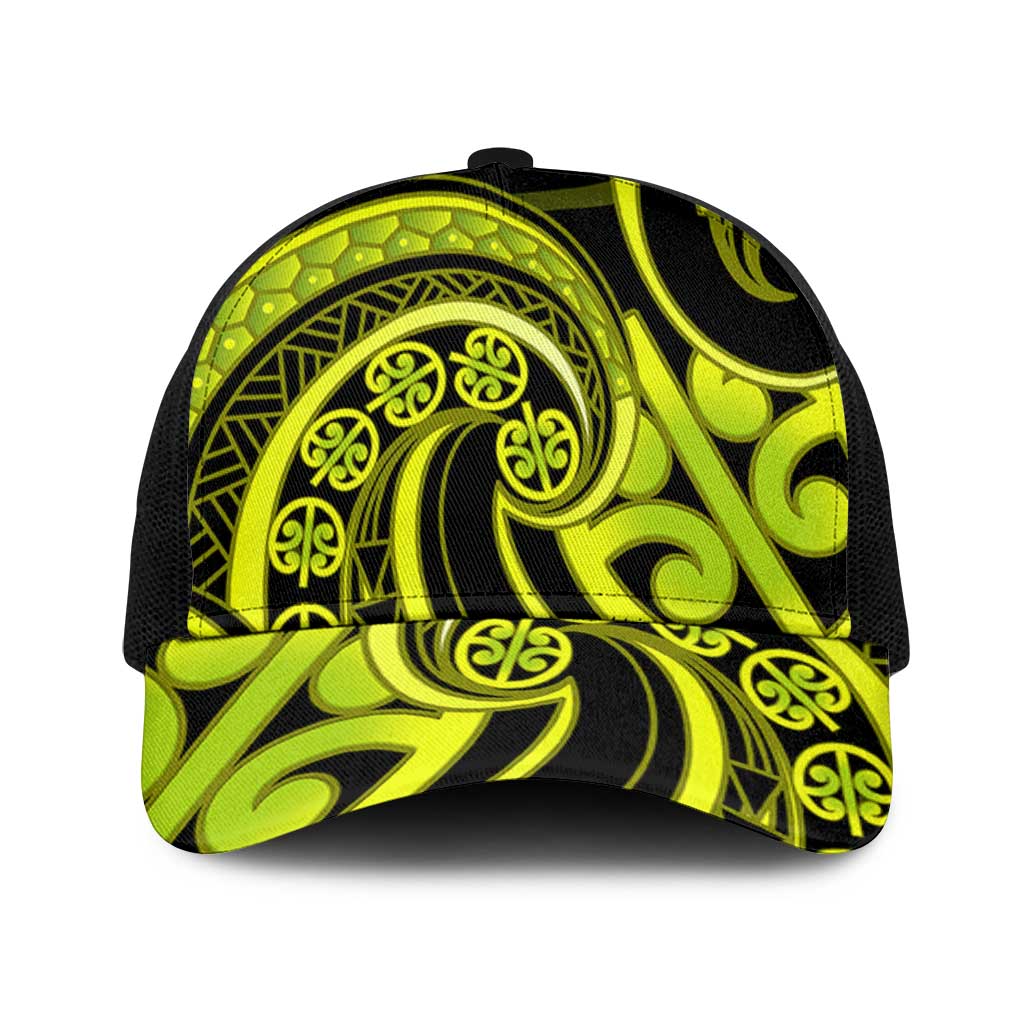 Lime Green New Zealand Mangopare Mesh Trucker Cap Aotearoa Maori Koru Style - Aussie Hoodie