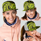 Lime Green New Zealand Mangopare Mesh Trucker Cap Aotearoa Maori Koru Style - Aussie Hoodie