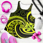 Lime Green New Zealand Mangopare Women Racerback Tank Aotearoa Maori Koru Style