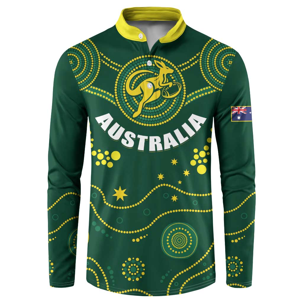 Australia 2024 Rugby Button Sweatshirt Go Wallabies