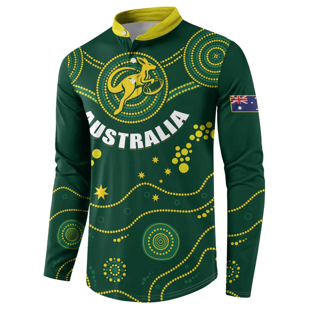 Australia 2024 Rugby Button Sweatshirt Go Wallabies