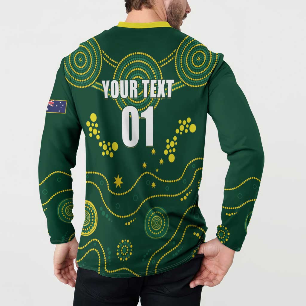 Australia 2024 Rugby Button Sweatshirt Go Wallabies