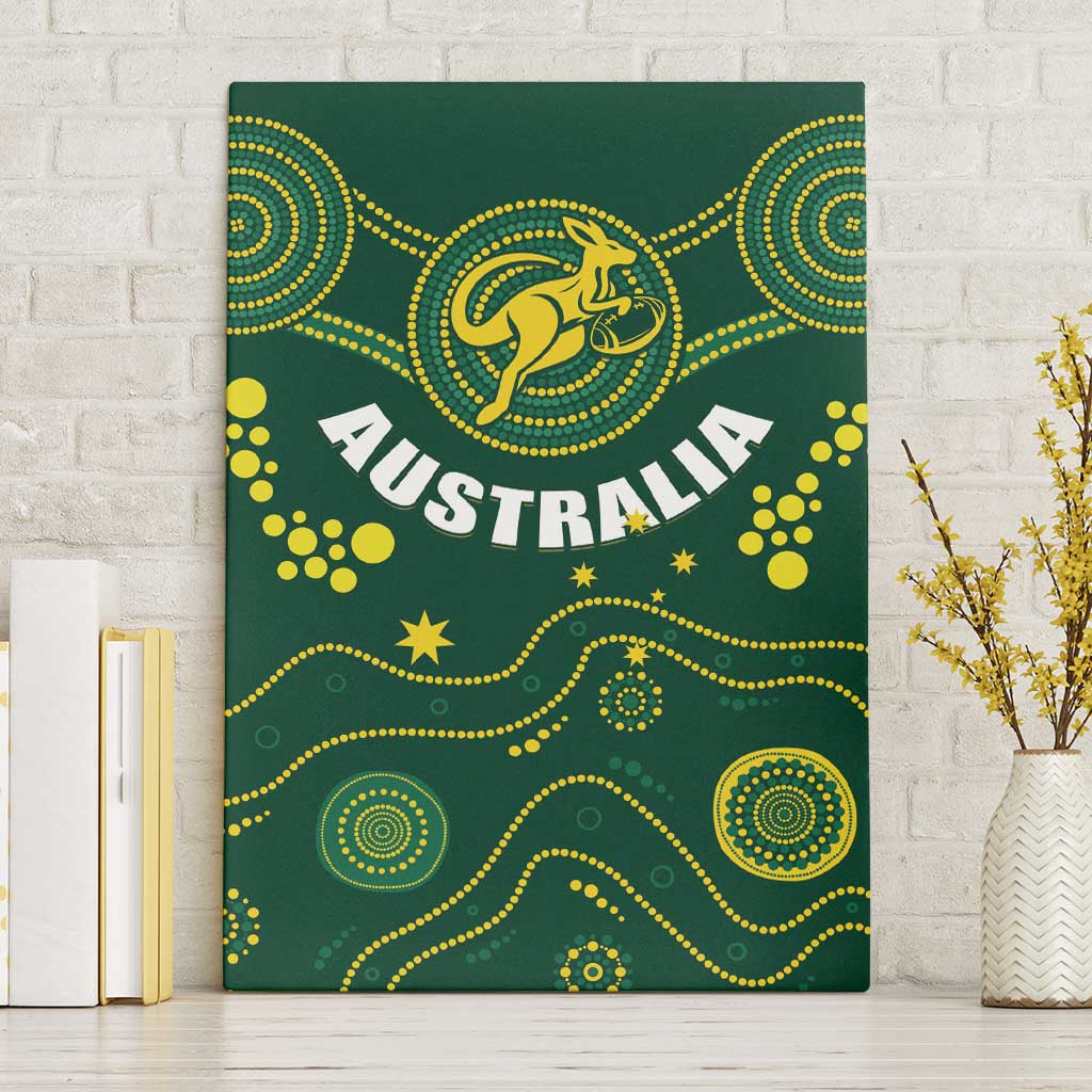 Australia 2024 Rugby Canvas Wall Art Go Wallabies