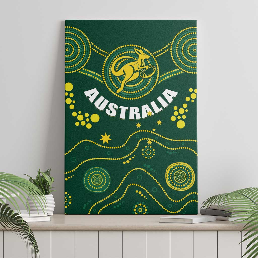 Australia 2024 Rugby Canvas Wall Art Go Wallabies