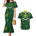 Australia 2024 Rugby Couples Matching Mermaid Dress and Hawaiian Shirt Go Wallabies