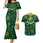Australia 2024 Rugby Couples Matching Mermaid Dress and Hawaiian Shirt Go Wallabies