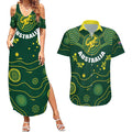 Australia 2024 Rugby Couples Matching Summer Maxi Dress and Hawaiian Shirt Go Wallabies
