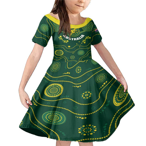 Australia 2024 Rugby Family Matching Mermaid Dress and Hawaiian Shirt Go Wallabies
