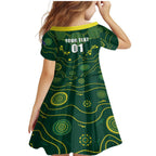 Australia 2024 Rugby Family Matching Mermaid Dress and Hawaiian Shirt Go Wallabies