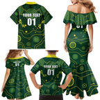 Australia 2024 Rugby Family Matching Mermaid Dress and Hawaiian Shirt Go Wallabies