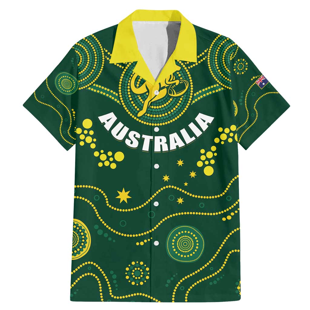 Australia 2024 Rugby Family Matching Mermaid Dress and Hawaiian Shirt Go Wallabies