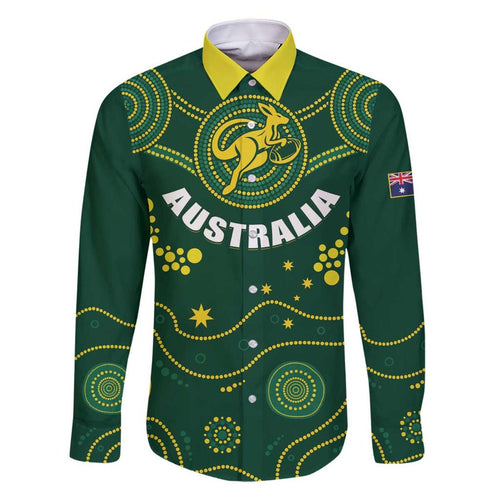 Australia 2024 Rugby Family Matching Off The Shoulder Long Sleeve Dress and Hawaiian Shirt Go Wallabies