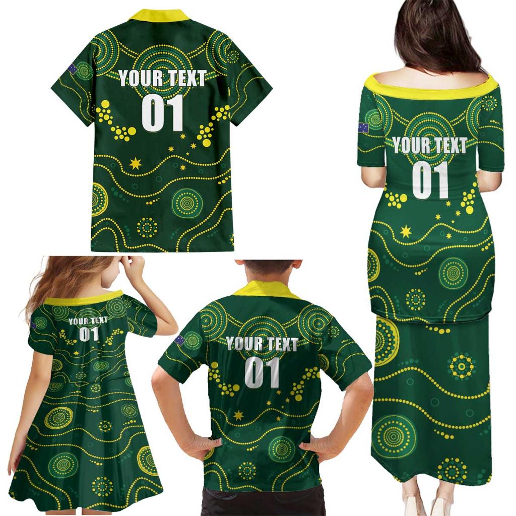 Australia 2024 Rugby Family Matching Puletasi and Hawaiian Shirt Go Wallabies