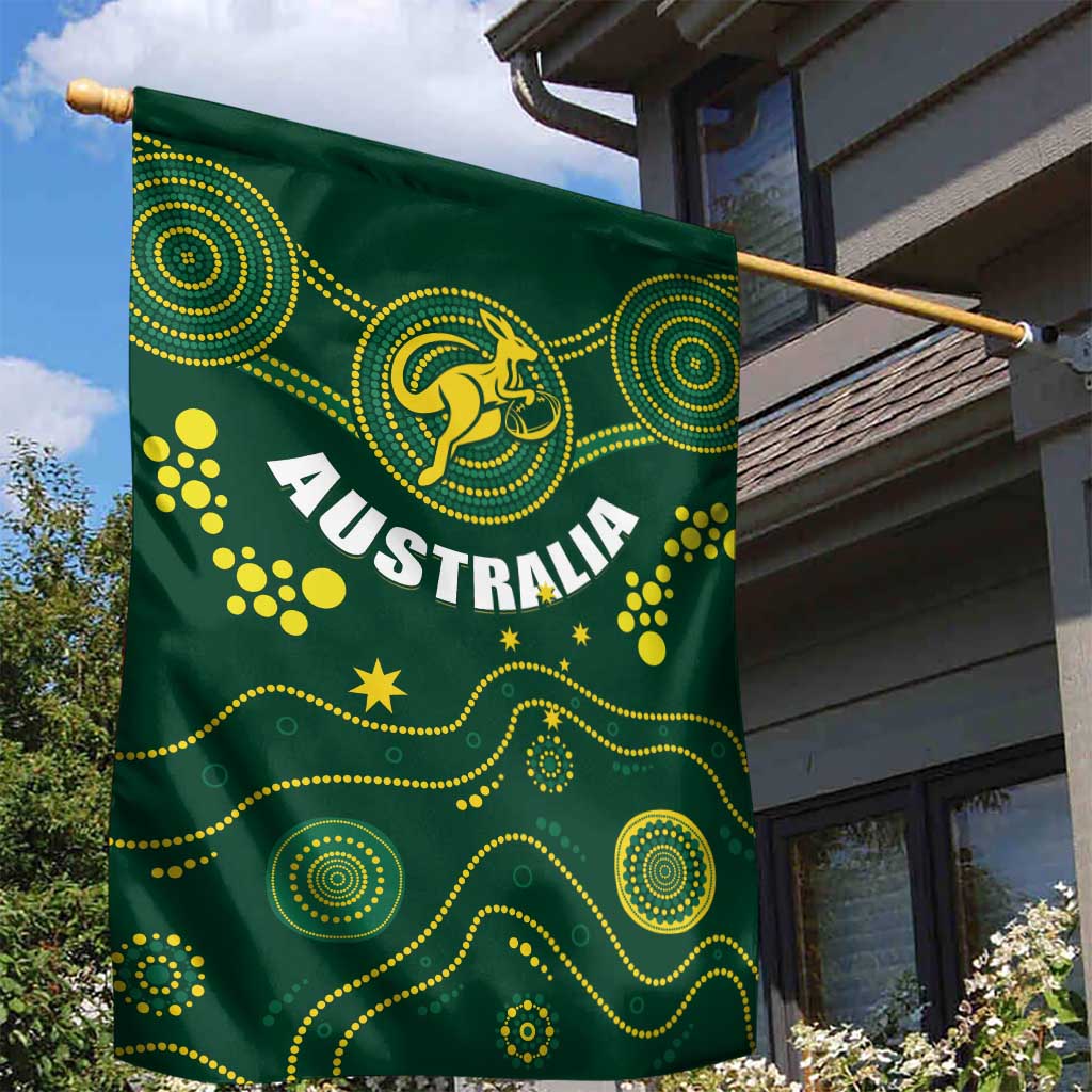 Australia 2024 Rugby Garden Flag Go Wallabies