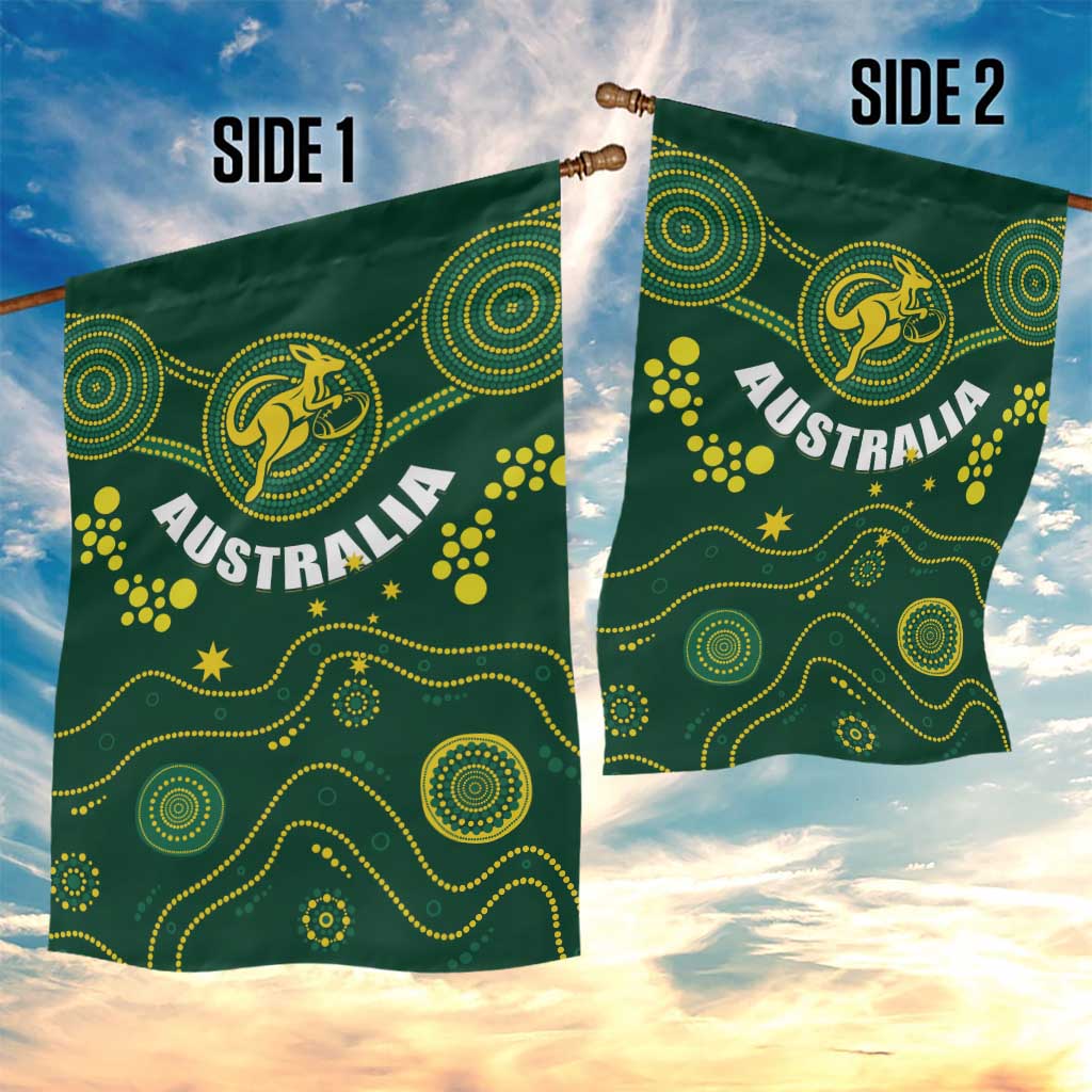 Australia 2024 Rugby Garden Flag Go Wallabies
