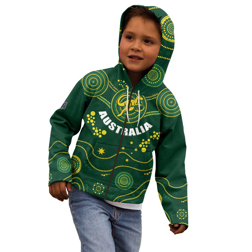 Australia 2024 Rugby Kid Hoodie Go Wallabies